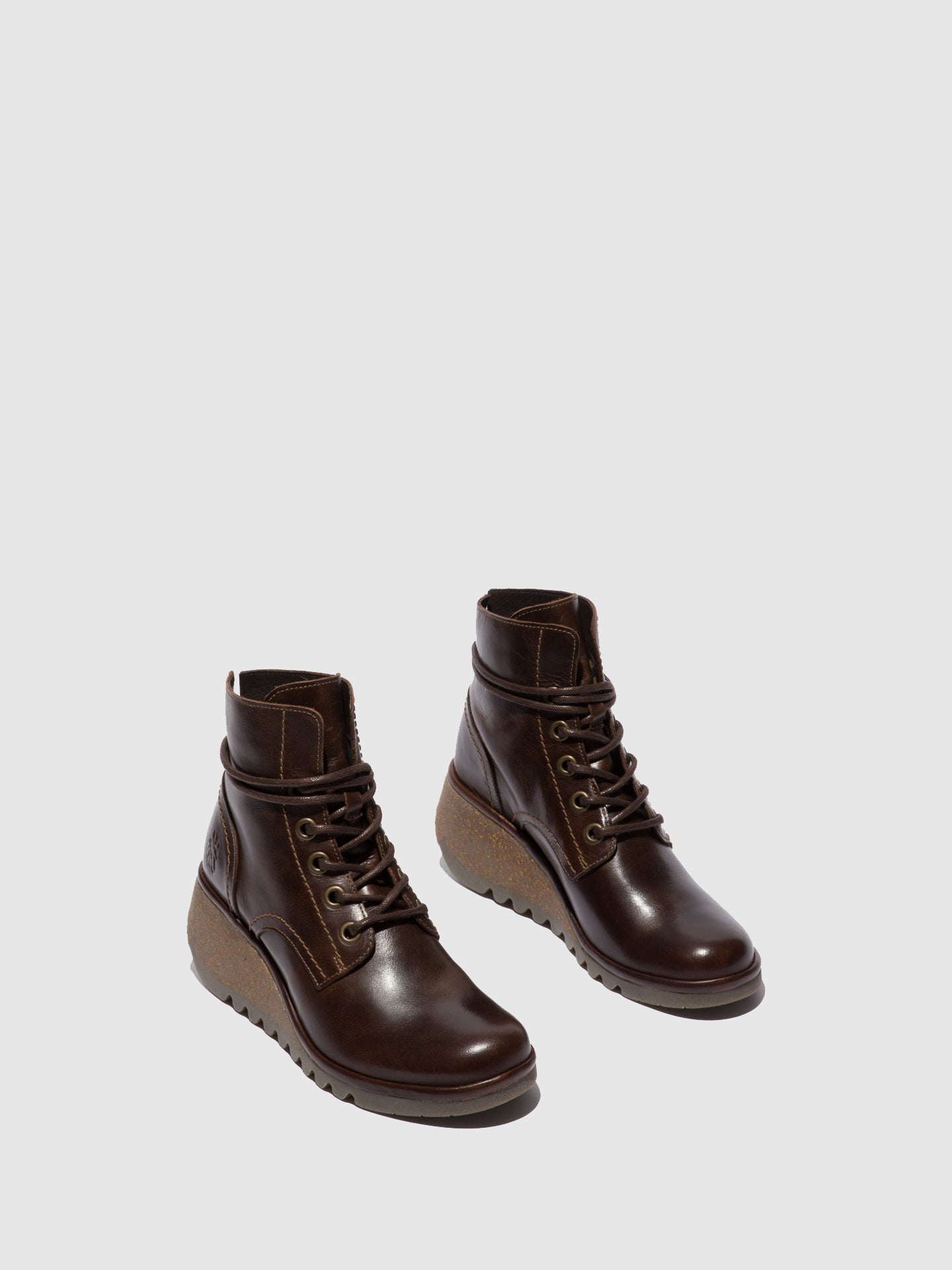 Fly London Botins com Atacadores NERO257FLY RUG DK BROWN